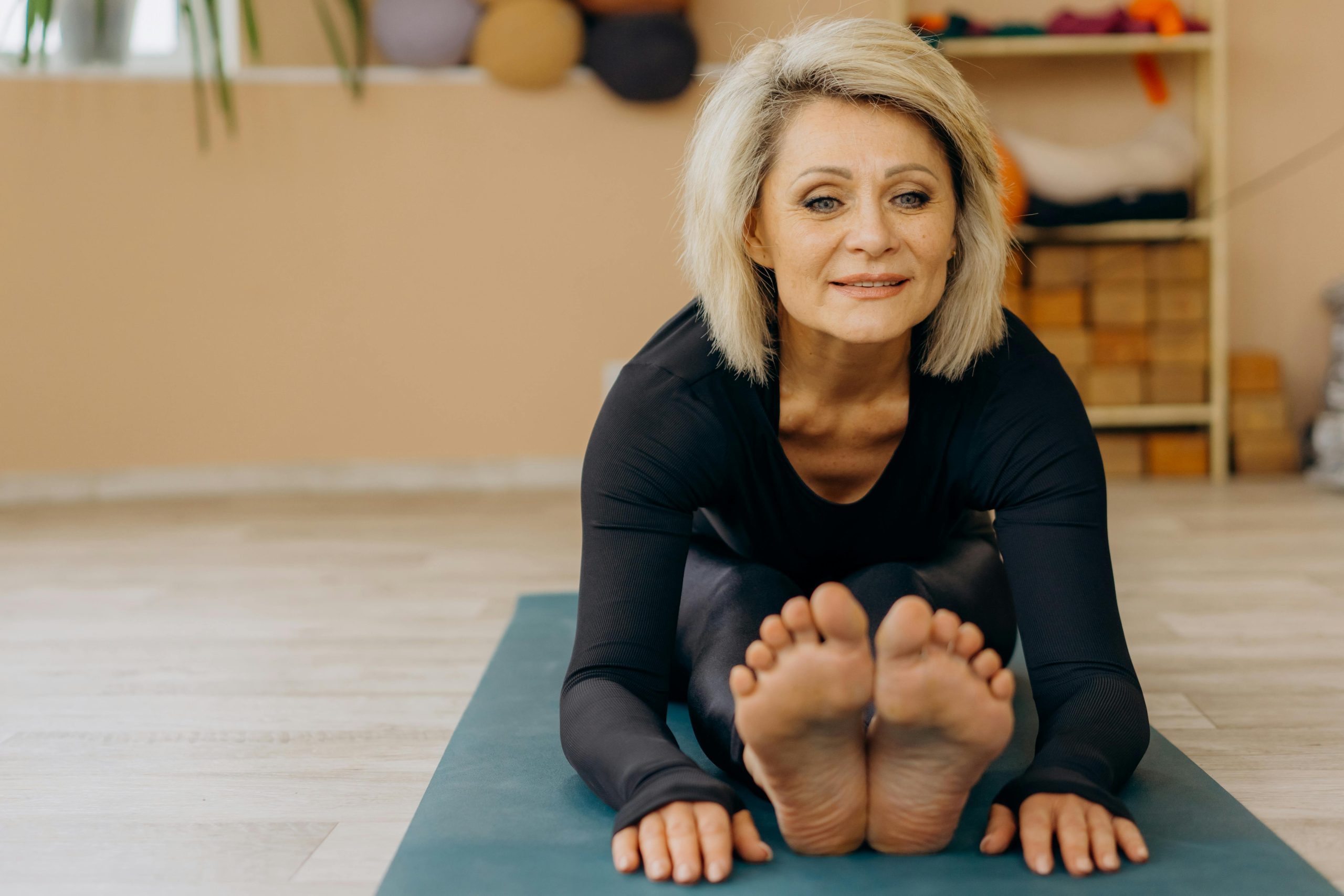 Vrouw doet aan yoga